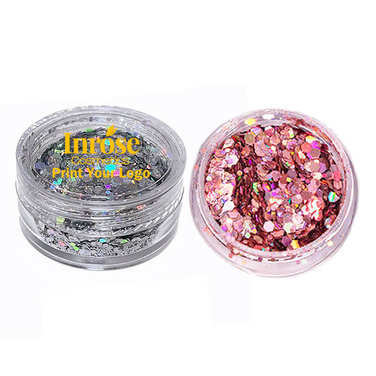 21 color diy eyeshadow gel shiny glitter nails powder