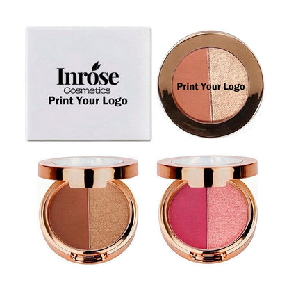15 Color Two In One Eyeshadow Powder High Pigmented Duo Eyeshadow Vegan