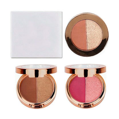 15 Color Two In One Eyeshadow Powder High Pigmented Duo Eyeshadow Vegan