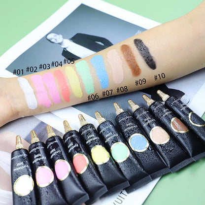 10-Color Eyeshadow Base Waterproof Eye Primer Long Lasting Private Label 15g