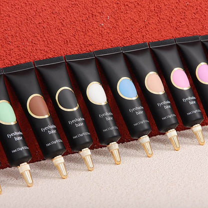 10-Color Eyeshadow Base Waterproof Eye Primer Long Lasting Private Label 15g
