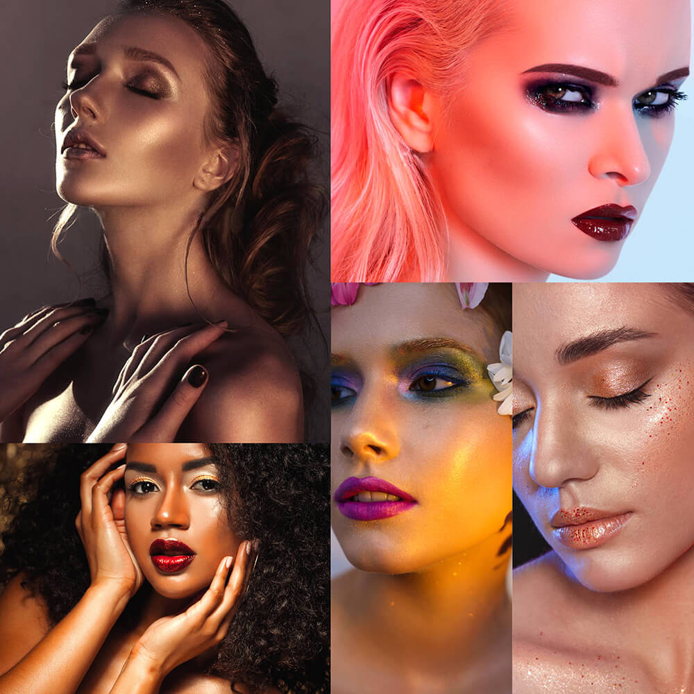 14 color highlighter powder shimmer glitter spray face body hair (1 bottle of spray + 1 refill)