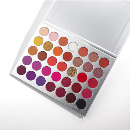 35 color eyeshadow palette pearlescent matte high pigmented