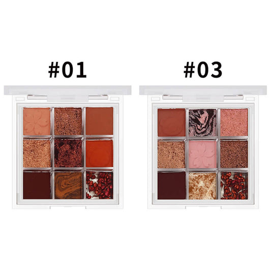 New 9 color eyeshadow palette matte shimmer high pigmented