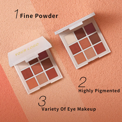 New 9 color eyeshadow palette matte shimmer high pigmented