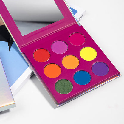 9 color eyeshadow palette matte high pigmented private label