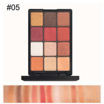 12 color eyeshadow palette matte high pigmented all skin tones