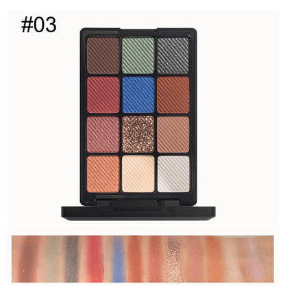 12 color eyeshadow palette matte high pigmented all skin tones