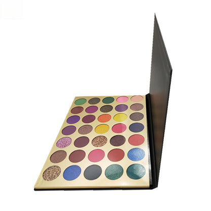 35 Color Black Eyeshadow Palette Matte High Pigmented Waterproof No Logo