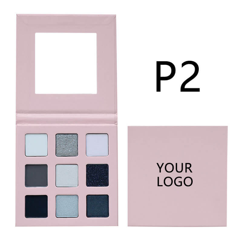 9 color pink eyeshadow palette high pigmented waterproof no logo
