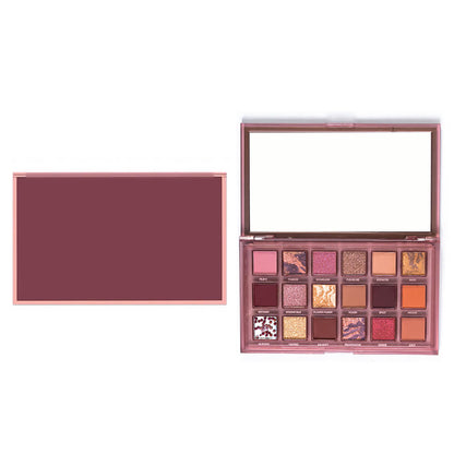 18 color eyeshadow palette high pigment vegan dark shade multiple uses