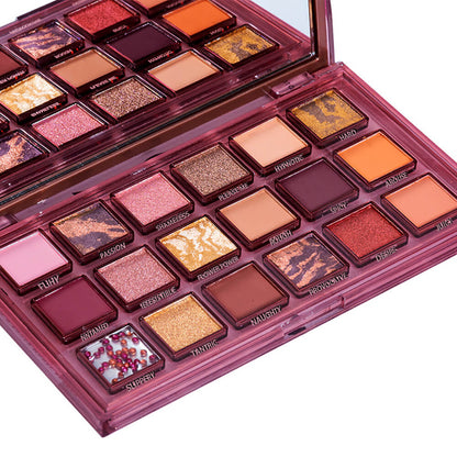 18 color eyeshadow palette high pigment vegan dark shade multiple uses
