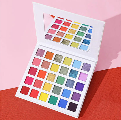 30 color eyeshadow palette matte long lasting rainbow eye shadow