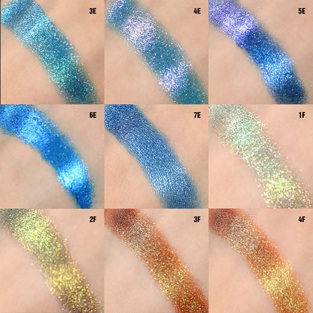 46-Color Chameleon Eyeshadow Powder High Pigment Metallic Highlighter 26MM