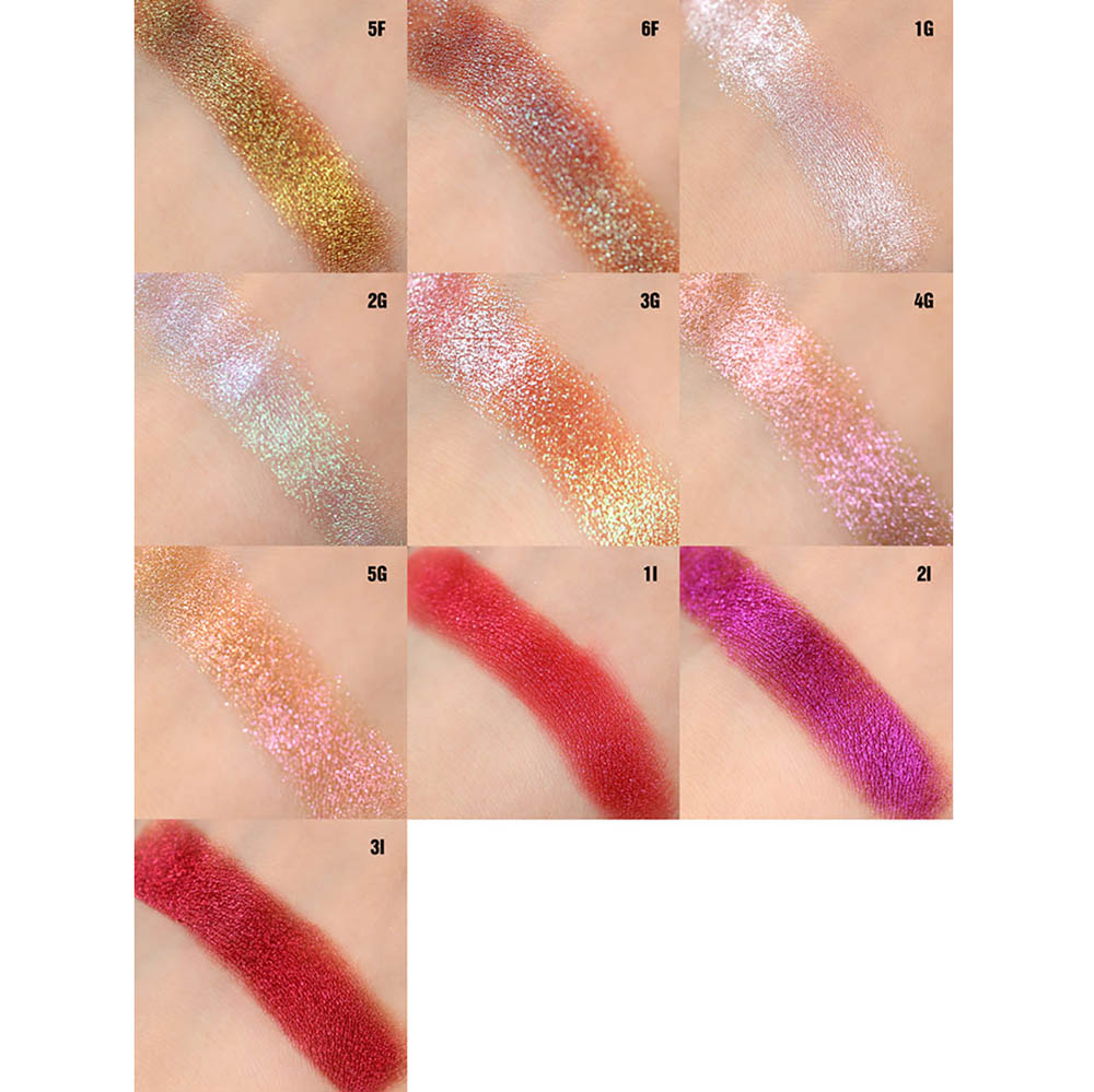 46-Color Chameleon Eyeshadow Powder High Pigment Metallic Highlighter 26MM