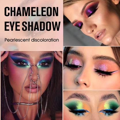 46-Color Chameleon Eyeshadow Powder High Pigment Metallic Highlighter 26MM