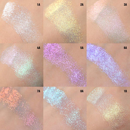 46-Color Chameleon Eyeshadow Powder High Pigment Metallic Highlighter 26MM