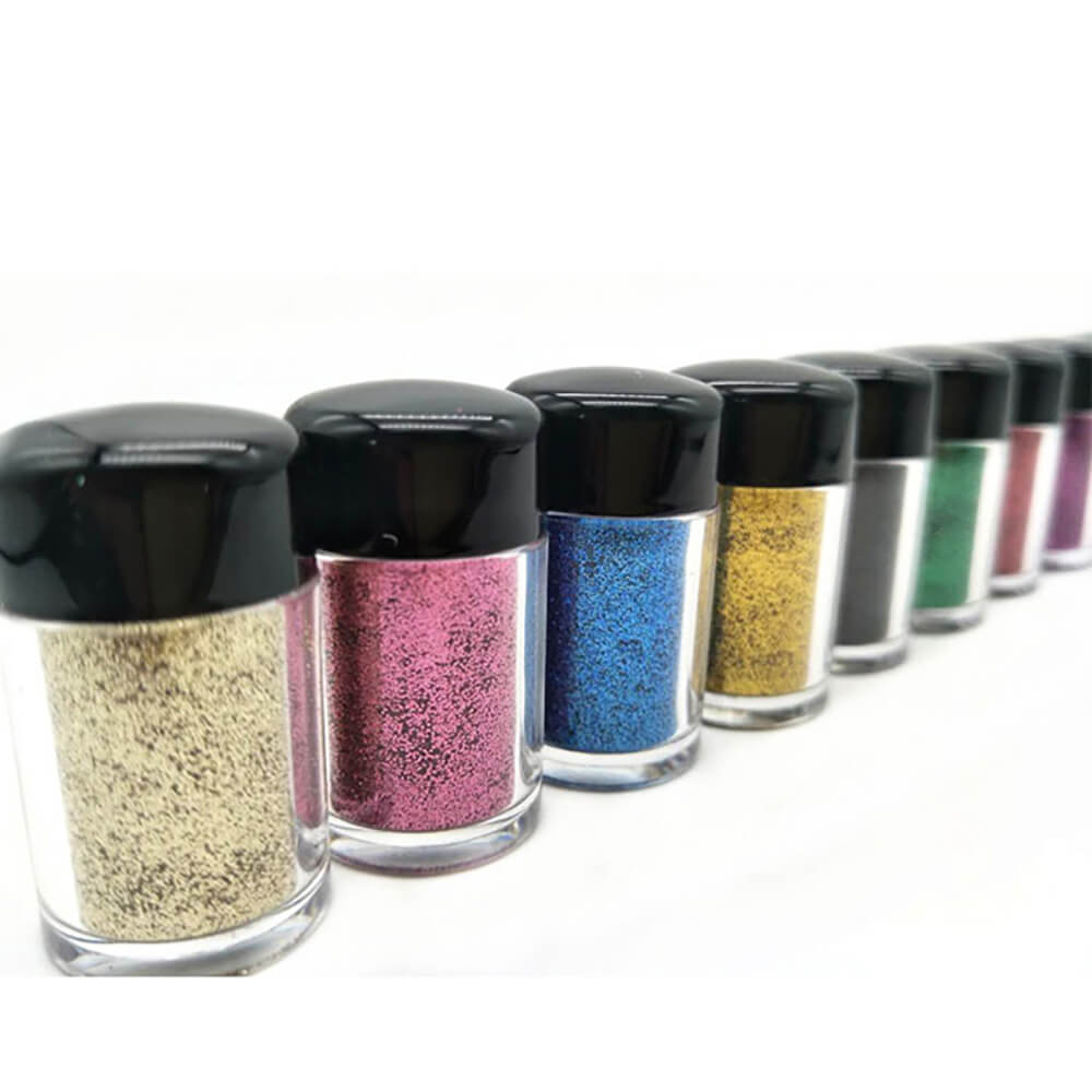 10 color eyeshadow loose powder glitter vegan long lasting
