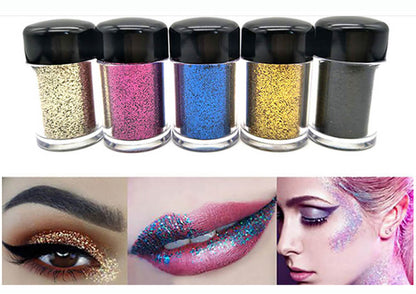 10 color eyeshadow loose powder glitter vegan long lasting
