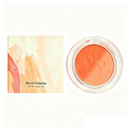 10 Color Blush Powder Blusher Cute Cat'S Paw Brighten High Pigmented