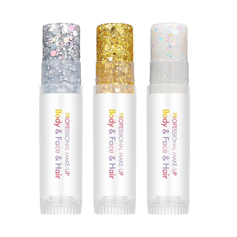 27 color glitter stick face body paint glitter gel mermaid eyeshadow makeup