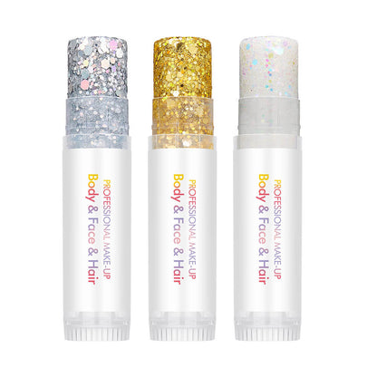 27 color glitter stick face body paint glitter gel mermaid eyeshadow makeup