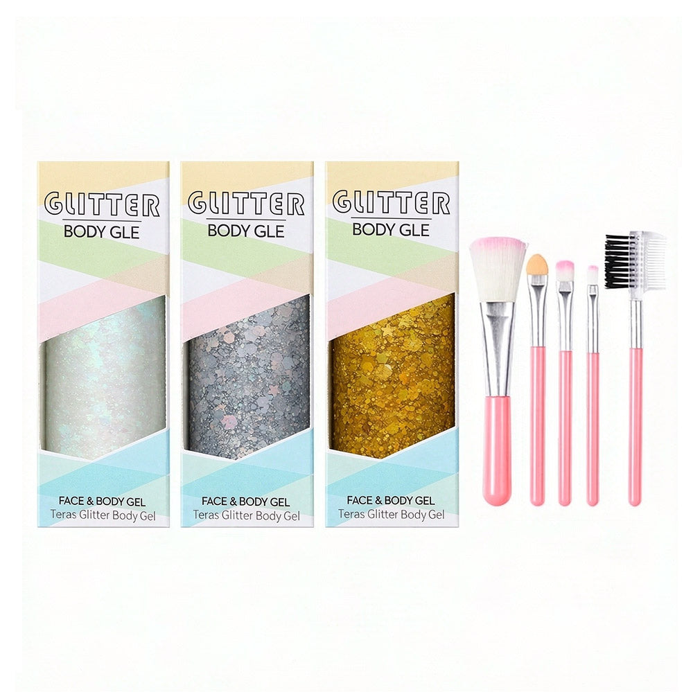17 Set Glitter Gel Sequin Body Face Eyes Hair Stage Shimmer Makeup Vegan