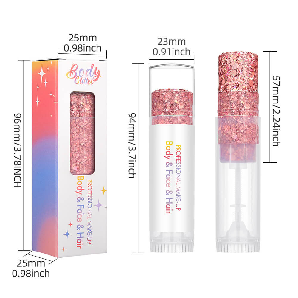 27 color glitter stick face body paint glitter gel mermaid eyeshadow makeup