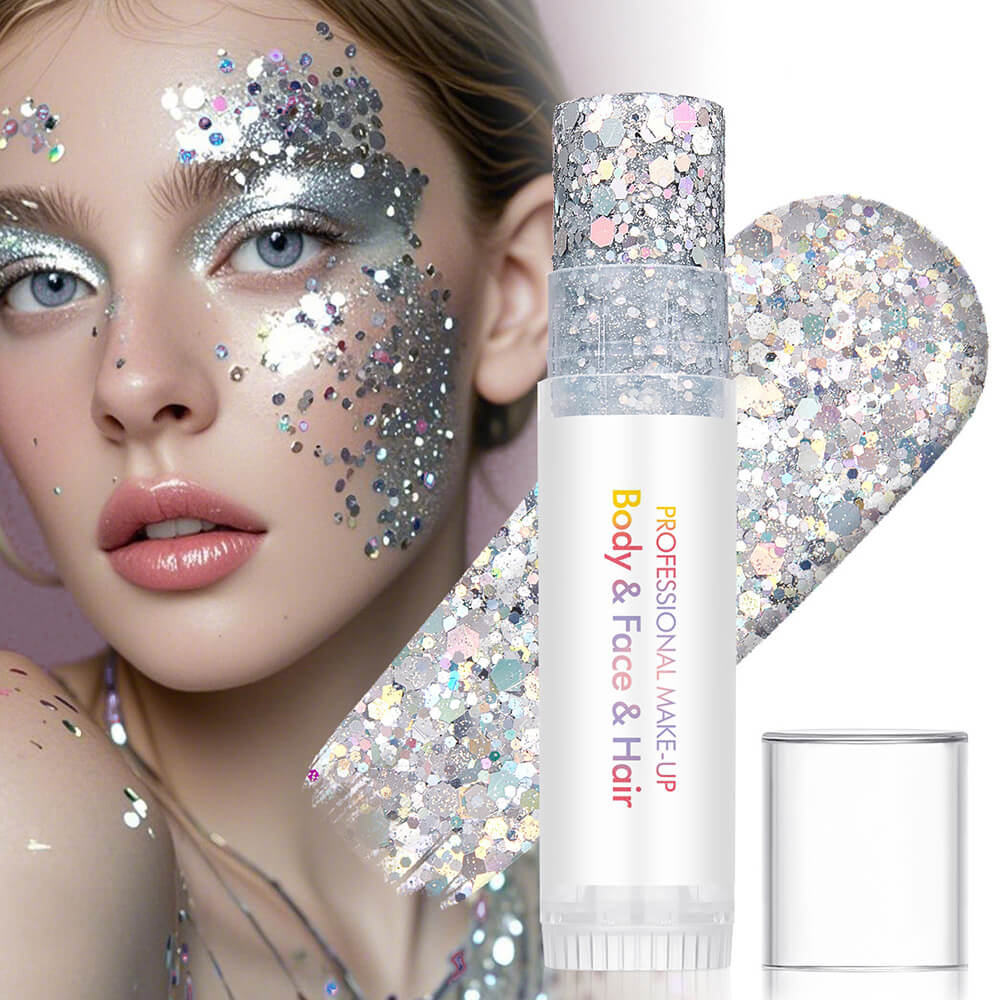 27 color glitter stick face body paint glitter gel mermaid eyeshadow makeup
