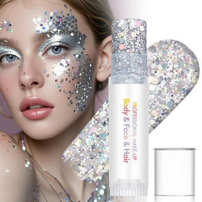 27 color glitter stick face body paint glitter gel mermaid eyeshadow makeup