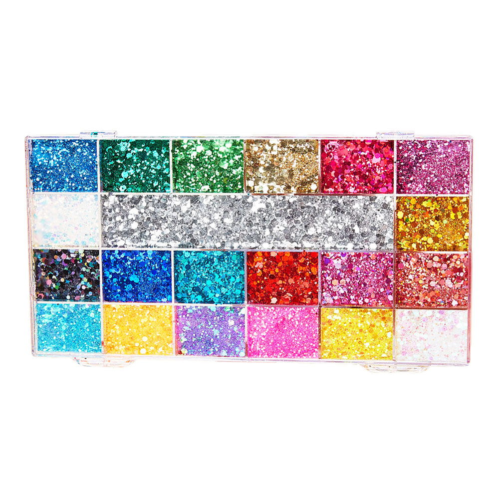 21 color highlight powder glitter gel adhesive-free face body sequin makeup