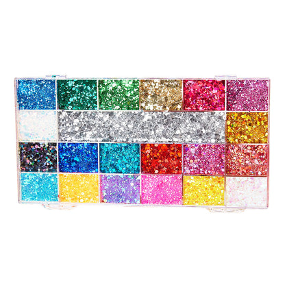 21 color highlight powder glitter gel adhesive-free face body sequin makeup