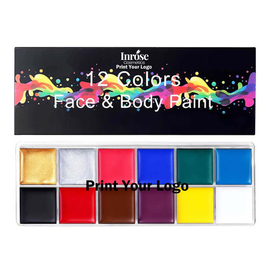12 color oil-based face body painting stage makeup Halloween Christmas