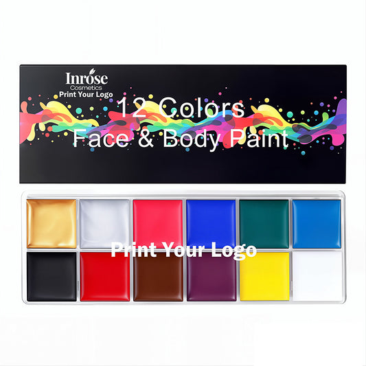 12 Color Oil-Based Face Body Painting Stage Makeup Halloween Christmas