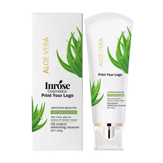 Mousse nettoyante visage nettoyante en profondeur à la vitamine C et aux acides aminés, éclaircissante, 100 g 