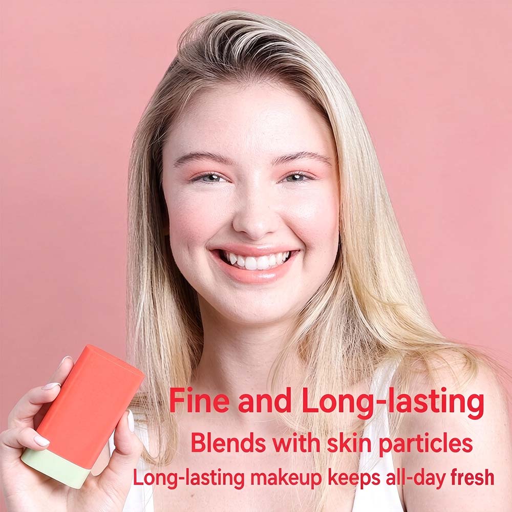 3 Color Blush Stick Cream Blusher Brighten Waterproof Natural Private Label