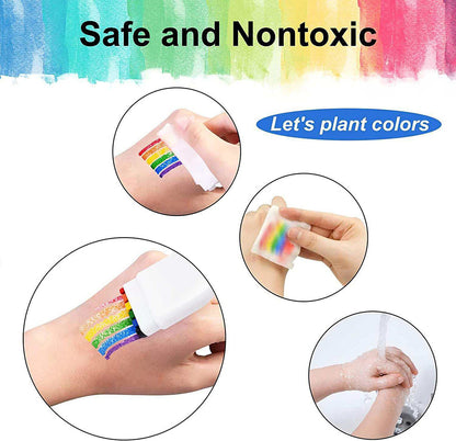 6-color face body paint mini World Cup rainbow stripe fan event face drawing crayons