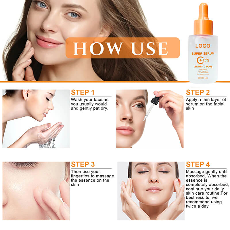 Face retinol serum vitamin C essence anti-wrinkle hyaluronic acid hydrating 30ml