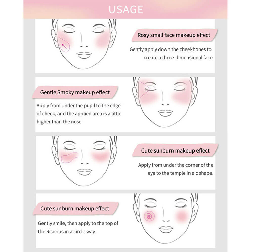 8 color blush powder natural nude cheek makeup matte blush palette