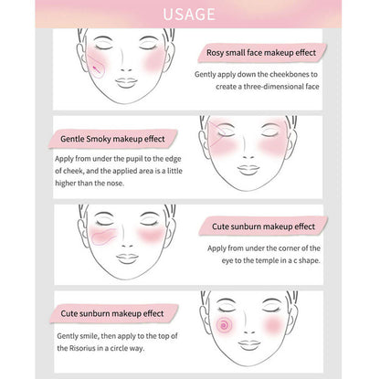 8 color blush powder natural nude cheek makeup matte blush palette