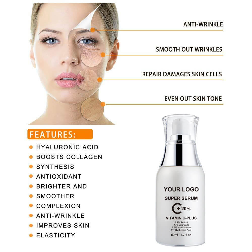 Vitamin C Serum Face Essence Moisturizing Potent Anti-Aging Nourishing 50ml