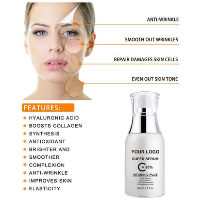 Vitamin C Serum Face Essence Moisturizing Potent Anti-Aging Nourishing 50ml
