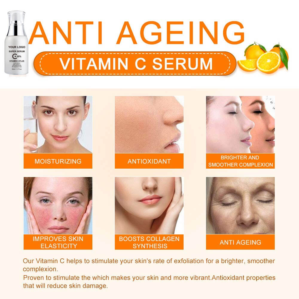 Vitamin C Serum Face Essence Moisturizing Potent Anti-Aging Nourishing 50ml