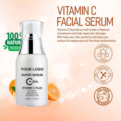 Vitamin C Serum Face Essence Moisturizing Potent Anti-Aging Nourishing 50ml