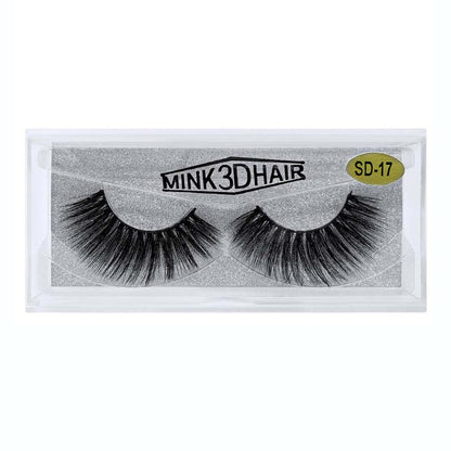 Faux cils 3D en vison, réutilisables, épais, doux et naturels