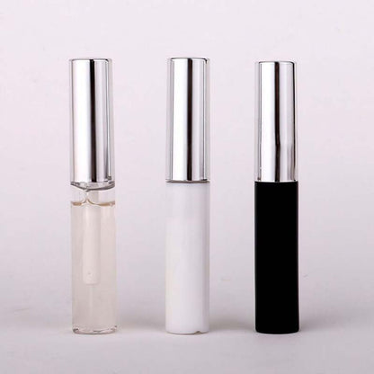 False eyelash glue Invisible lash glue fast dry waterproof silver bottle
