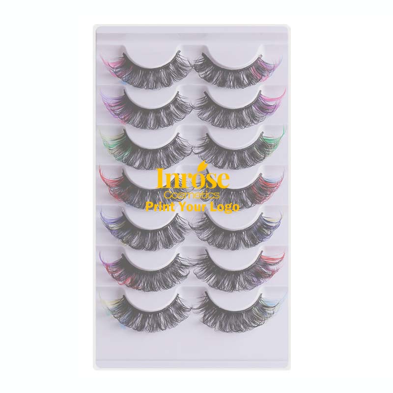 7 pairs false eyelashes mink eyelash handmade lash fluffy thick