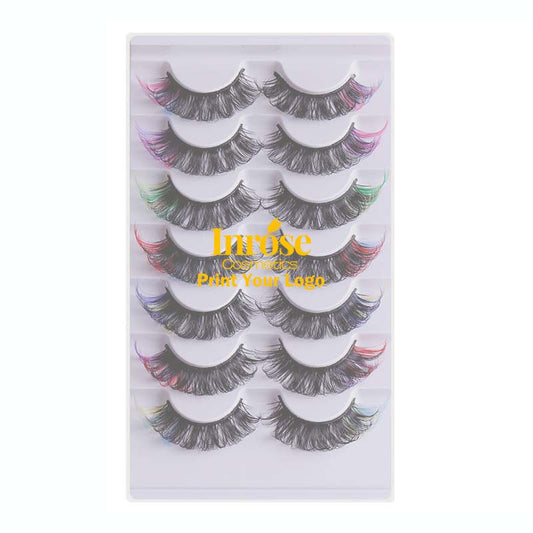 7 pairs false eyelashes mink eyelash handmade lash fluffy thick