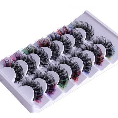 7 pairs false eyelashes mink eyelash handmade lash fluffy thick