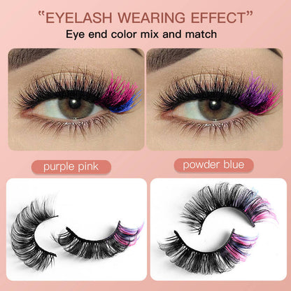 7 pairs false eyelashes mink eyelash handmade lash fluffy thick